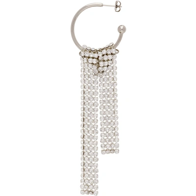 Justine Clenquet Silver Lux Single Earring In Palladium