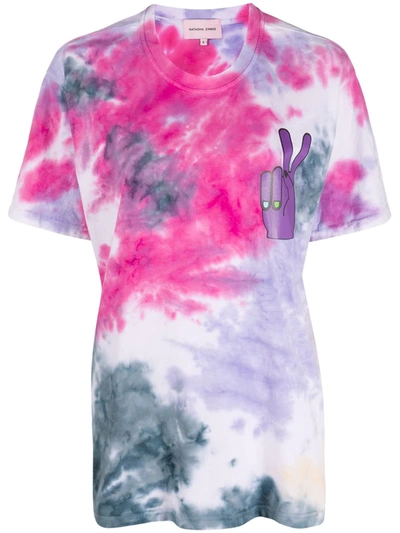 Natasha Zinko Oversized Tie-dye T-shirt In Purple