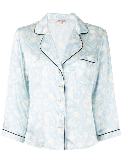 Morgan Lane Jillian Long-sleeved Nightshirt In Sky
