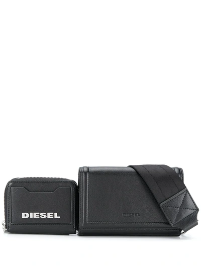Diesel Multifunctional Belt Bag In Black