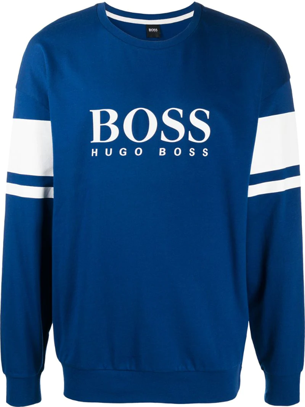 boss bodywear logo tracksuit navy