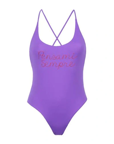 Giada Benincasa One-piece Swimsuits In Purple