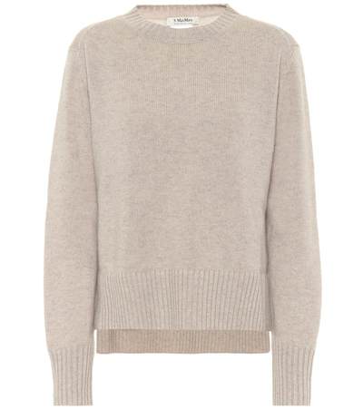 Max Mara Getti Wool And Cashmere Sweater In Beige