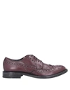 Moma Lace-up Shoes In Maroon