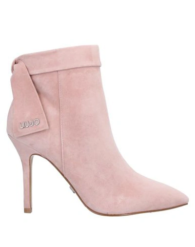 Liu •jo Ankle Boots In Pink
