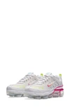 Nike Women's Air Vapormax 360 Low Top Running Sneakers In Platinum/ Pink/ White/ Volt
