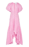 Acler Cookes Puff-sleeve Cotton-blend Dress In Pink