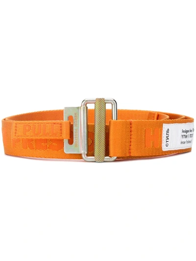 Heron Preston Logo Utility Belt In Orange