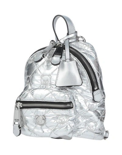 Moschino Backpacks In Silver