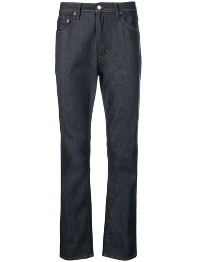 Acne Studios River Tapered Jeans In Indigo