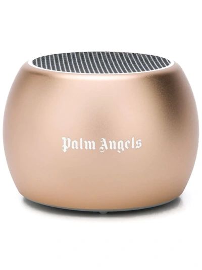 Palm Angels Logo-print Speaker In Gold