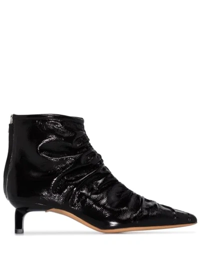 Rejina Pyo Black Erin 30 Ruched Leather Boots
