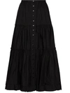 The Marc Jacobs The Prairie Midi Skirt In Black
