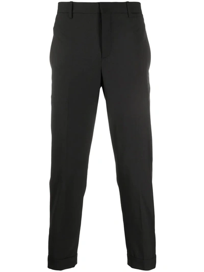 Neil Barrett Zip-detail Tailored Trousers In Black