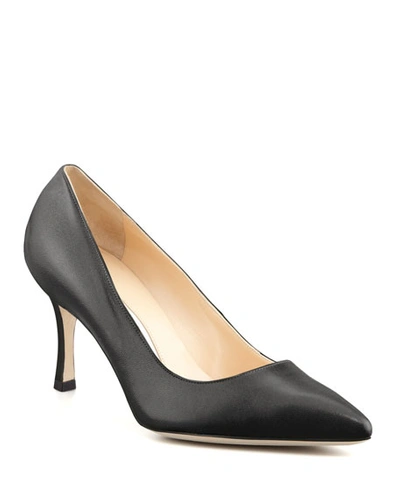 Gucci Bb Leather 70mm Pump In Black