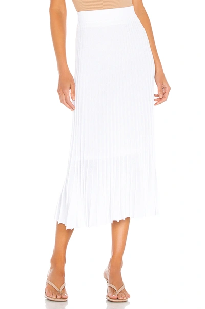 525 America Pleat Skirt In Bleach White