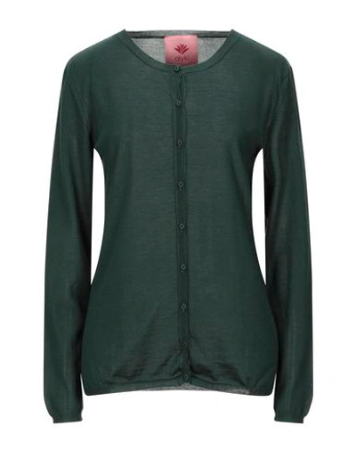 Alyki Cardigan In Dark Green