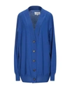 Maison Margiela Cardigans In Bright Blue