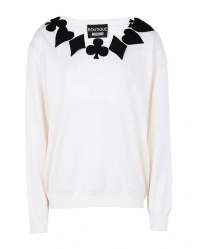 Boutique Moschino Sweaters In Ivory