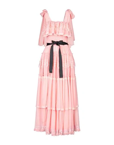 Amuse Long Dresses In Pink