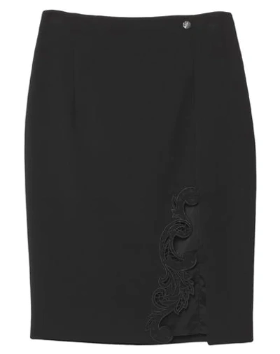 Versace 3/4 Length Skirts In Black