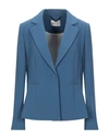 Be Blumarine Suit Jackets In Pastel Blue