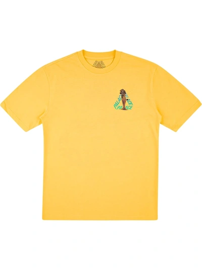 Palace Rolls P3 T-shirt In Yellow