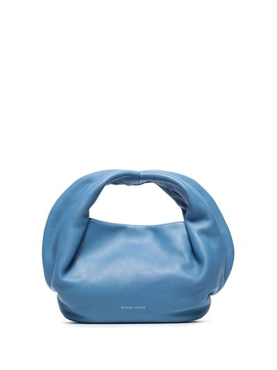 Danse Lente Lola Leather Mini Hobo Bag In Blue