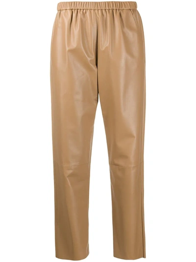 Drome High-waist Cropped Trousers In Neutrals