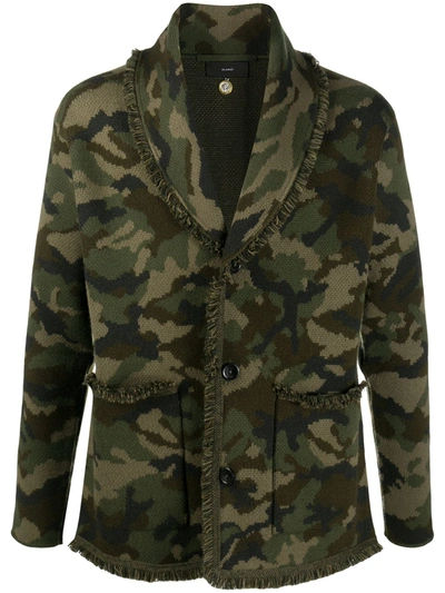 Alanui Woodland Oversized Cardigan In Green