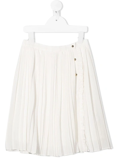 Chloé Kids' White Skirt With Stripes For Girl