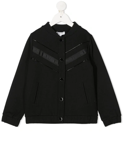 Givenchy Kids' Rear Logo Bomber Jacket In Black