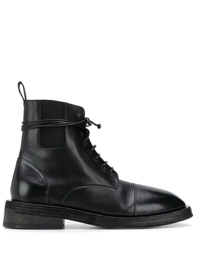 Marsèll Lace-up Ankle Boots In Black