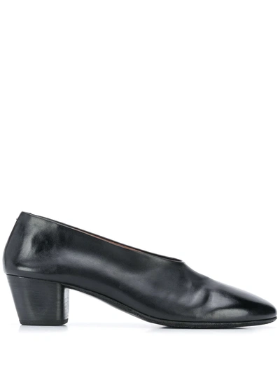 Marsèll Round Toe Mid-heel Pumps In Black