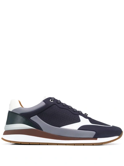 Hugo Boss Men's Element Colorblock Sneakers In Open Blue | ModeSens