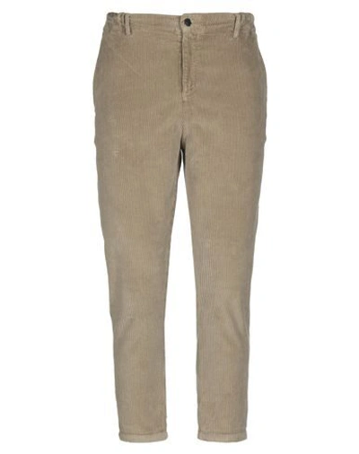 Grey Daniele Alessandrini Pants In Khaki