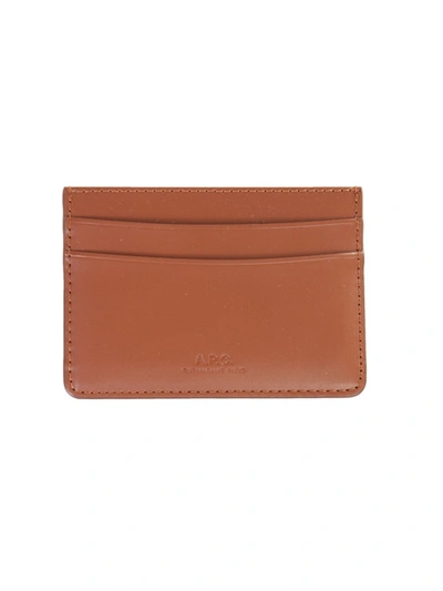 Apc Andre Card Holder Unisex In Brown