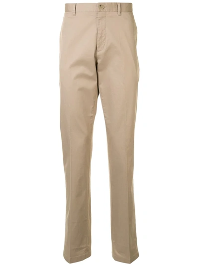 Kent & Curwen Mid-rise Tailored Trousers In Brown