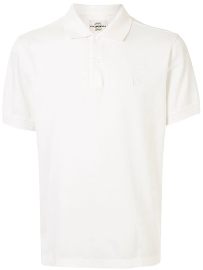 Kent & Curwen Embroidered Logo Polo Shirt In White