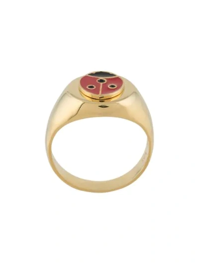 Wilhelmina Garcia Ladybug Ring In Gold