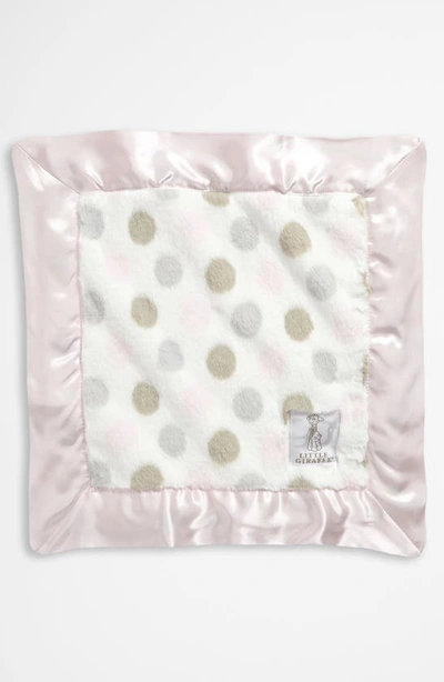 Little Giraffe 'luxe Dot' Blanky In Pink