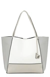 Botkier Soho Colorblock Leather Tote In Dove Combo