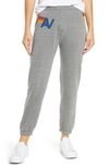 Aviator Nation Av Sweatpants In Heather Grey