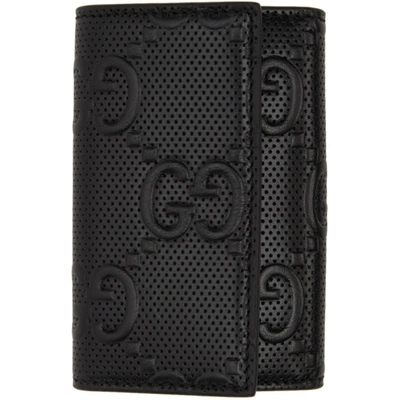 Gucci Black ' Signature' Key Wallet In 1000 Black