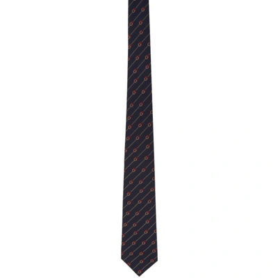 Gucci Blue Silk Gg Tie In 4000 Midblu