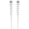 Simone Rocha Transparent Drip Earrings In White