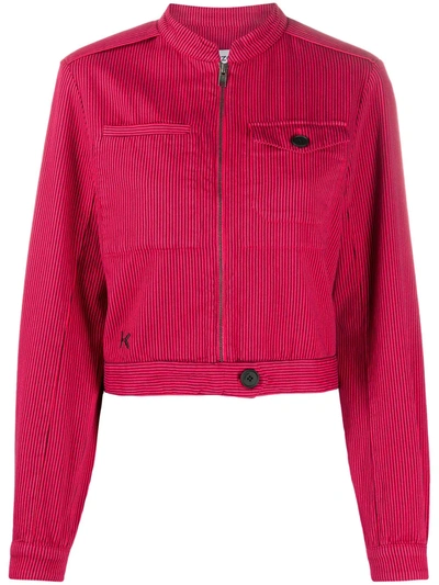 Kenzo Fuchsia Cotton Outerwear Jacket