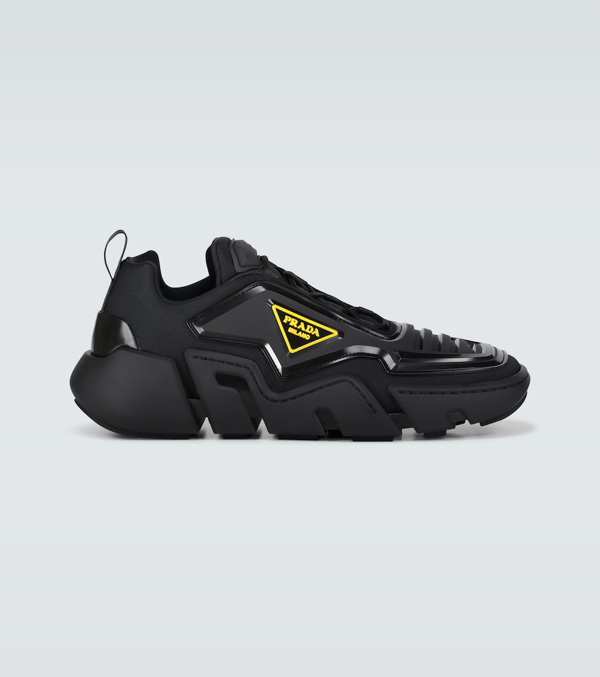 prada techno stretch fabric sneakers