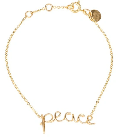 Atelier Paulin Richelieu Peace Bracelet In Gold