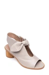 Bernardo Luna Leather Knotted Booties In Clay Leather